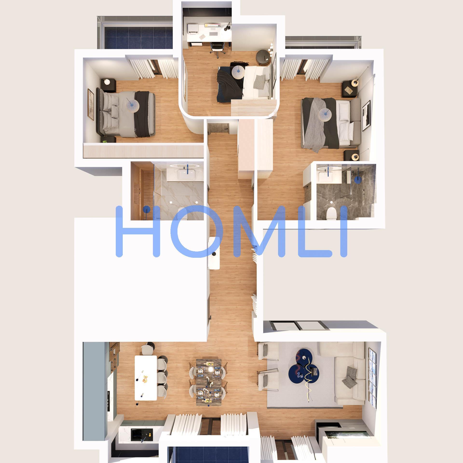 Sell Newbuilt Apartment, 129sqm Nea Smyrni | 13062 | HOMLI