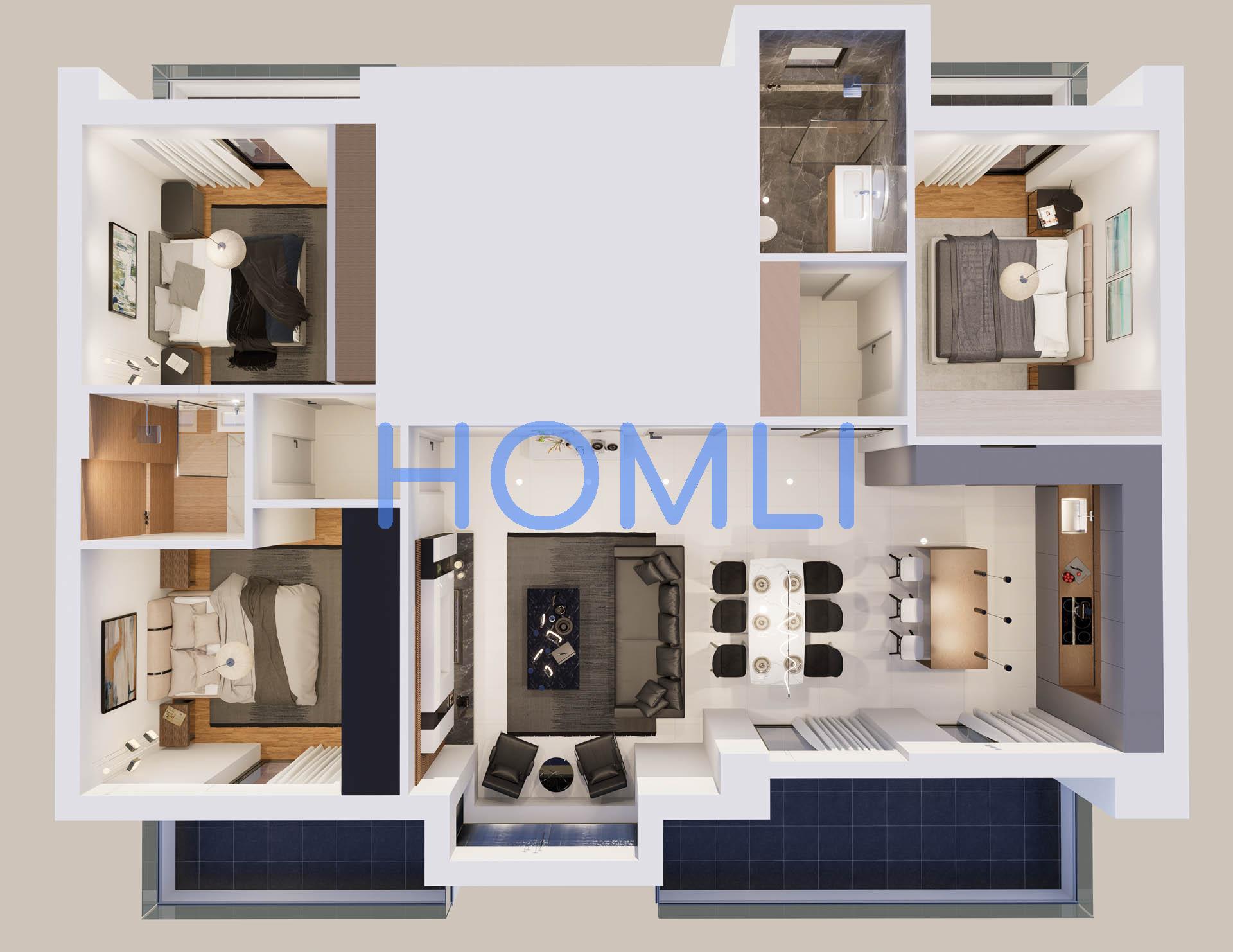 Sell Newbuilt Apartment, 107sqm Nea Smyrni | 14002 | HOMLI