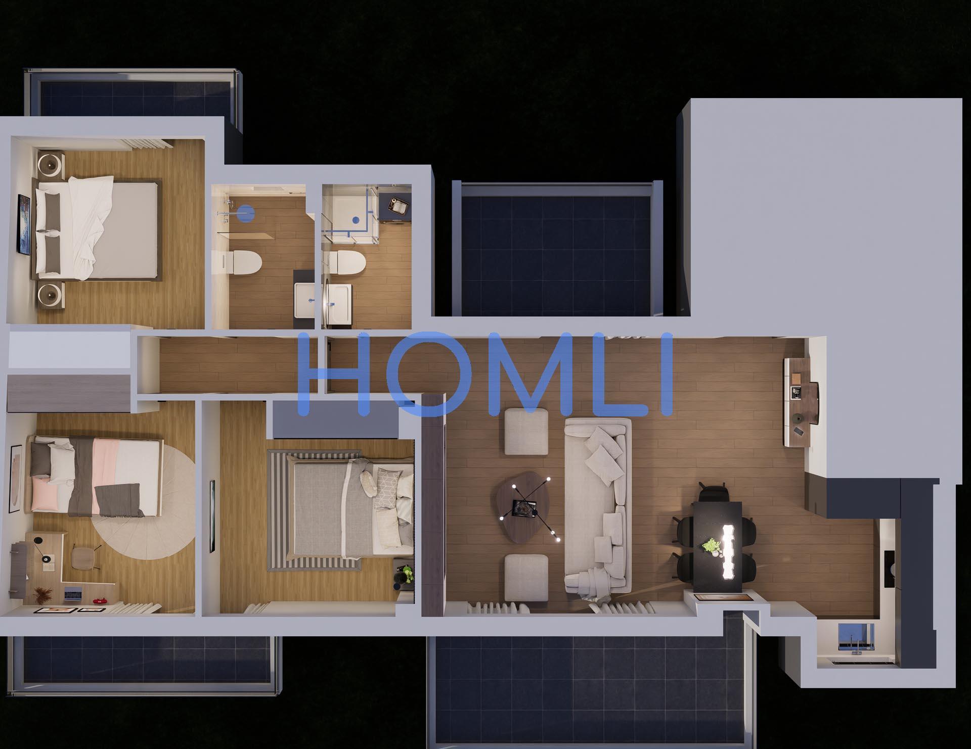 Sell Newbuilt Apartment, 90sqm Agios Dimitrios | 14173 | HOMLI